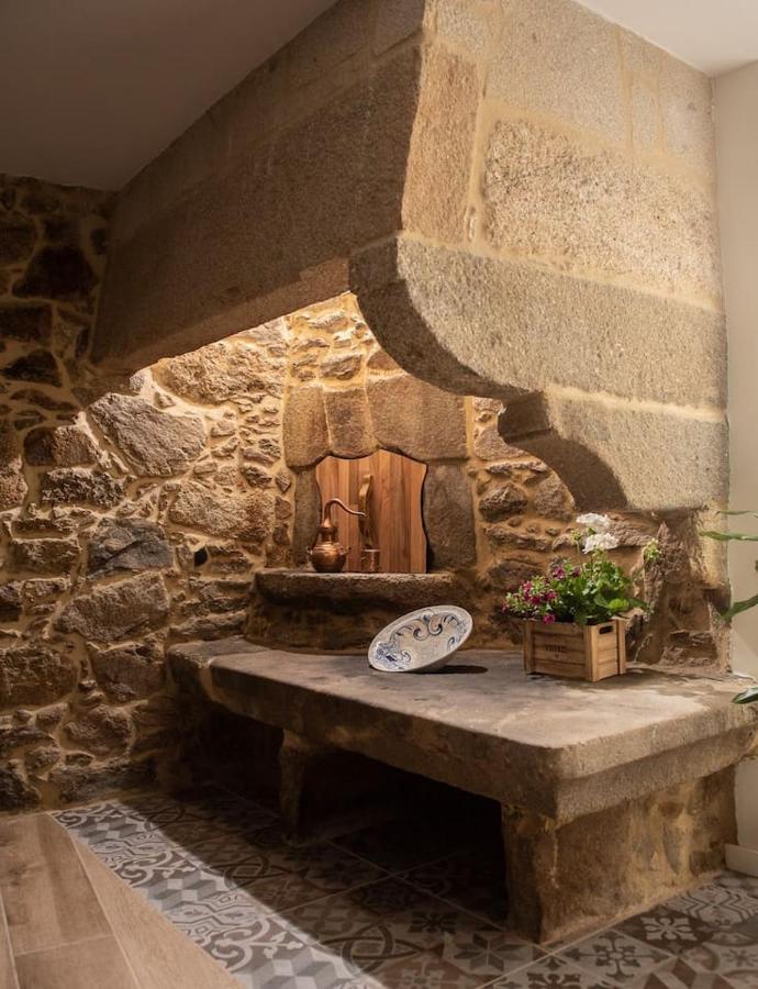 Villa Casa Brétema en 1ª línea de playa à Boiro Extérieur photo