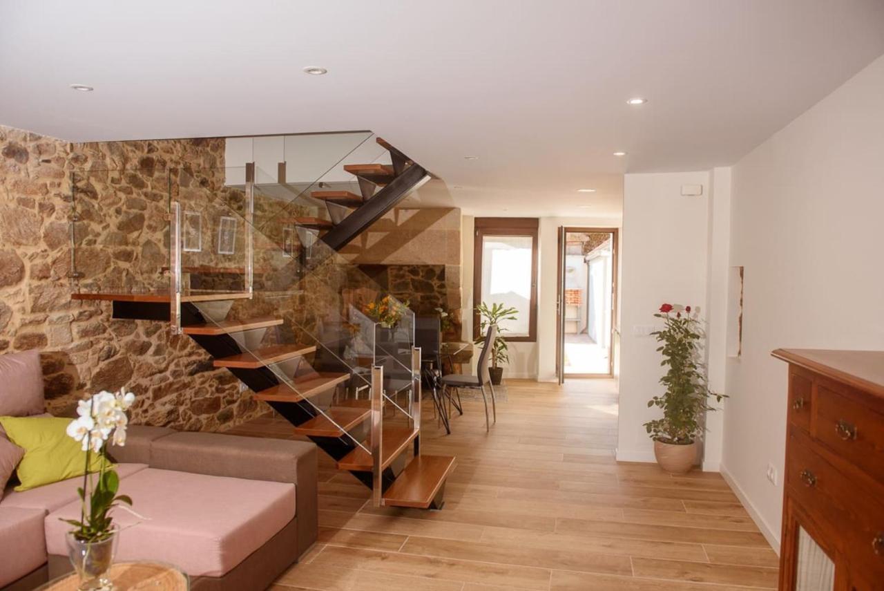 Villa Casa Brétema en 1ª línea de playa à Boiro Extérieur photo